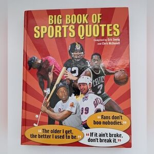 "Big Book of Sports Quotes" Hardcover Book - 320 Pages of Sports Players' Quotes